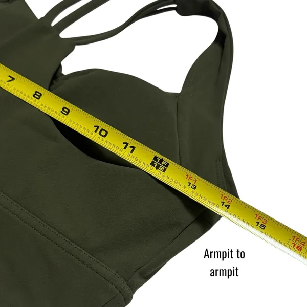 BuffBunny Rosa Sports Bra Deep Olive Green Athletic Outdoors Gym Workout XS‎ - Image 7