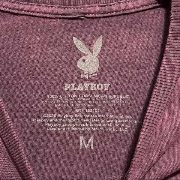 New Playful Playboy Graphic Tee Medium - Image 3