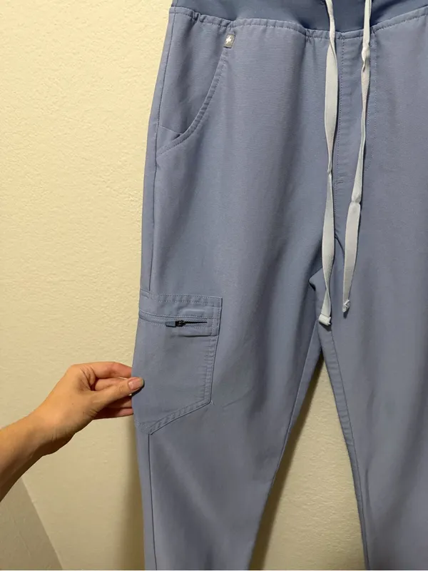 FIGS Zamora High Waisted Jogger Scrub Pants Electric Orchid XS Tall Medical - Image 3
