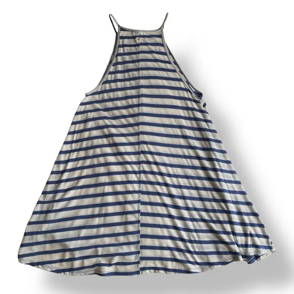 Billabong Loose Fit Striped Mini Dress Juniors Size M‎ Blue White Summer - Image 4