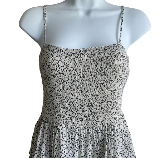 Lush‎ Women Crop Top XS Animal Print Babydoll Smock Bodice Coquette Flirty Y2K - Image 3