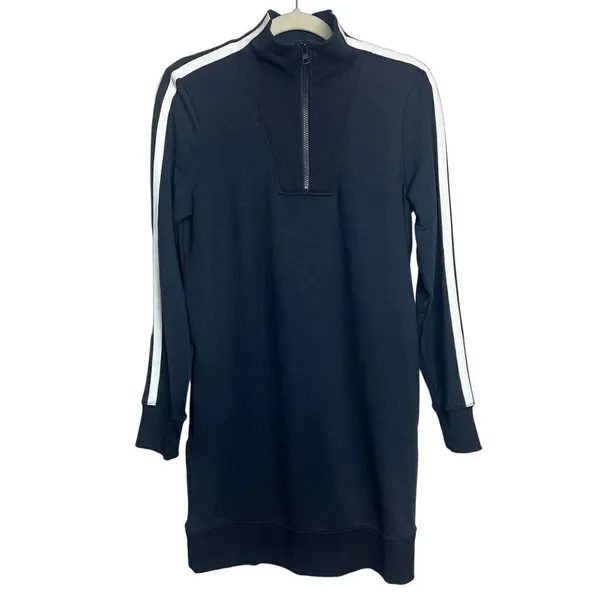 Athleta Circa Track Sweatshirt Black Dress Sz. XS - Image 3