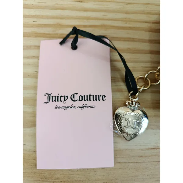 Juicy Couture Liquorice Couture University Mini Compact Wallet Embroidered NWT - Image 9