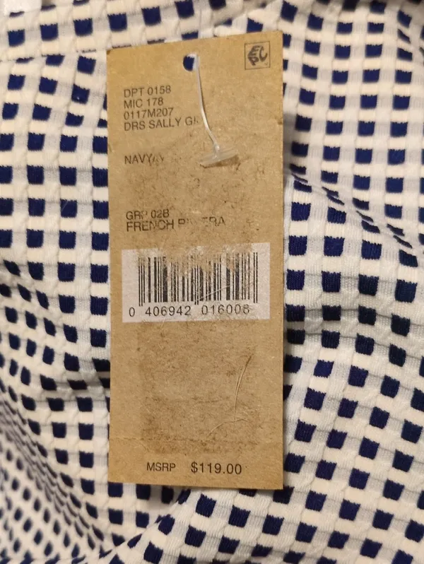 Cremieux Gingham Print Dress Size XS - Image 6