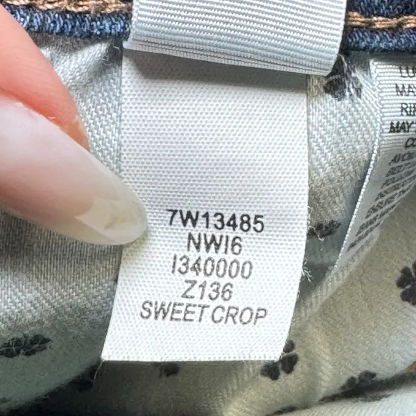 Lucky Brand #7W13485 SWEET CROP in Northwest Indigo - Size: 6/28 - Image 7