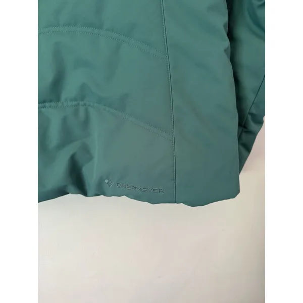 Obermeyer Tuscany II Women's Insulated Ski Jacket Coat Green Fur Trim Size 8 - Image 8
