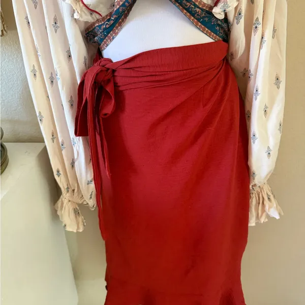 Bohemian Red skirt - Image 4