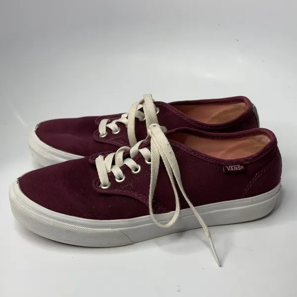 Vans maroon sneakers‎ size 7 - Image 4