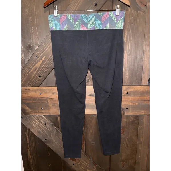 Victorias Secret‎ PINK Yoga Y2K 2015 Women's Sz M Fold Over Leggings - Image 3