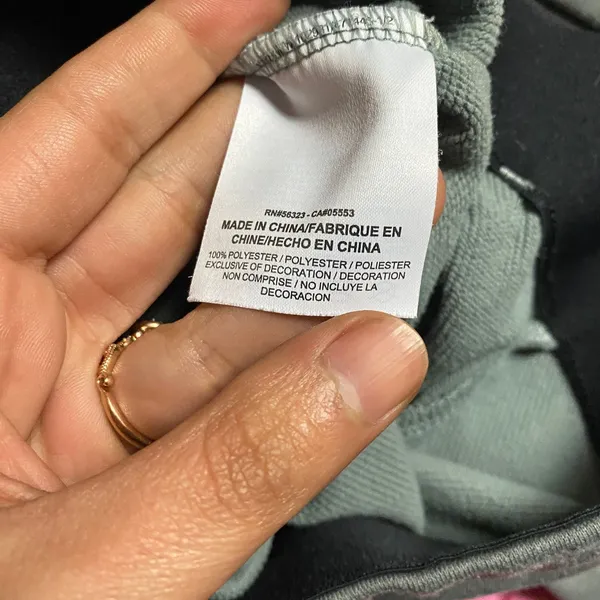 Nike Gray Pink Graphic Pull-On Jogger Sweatpants Women's Size Small - Image 7