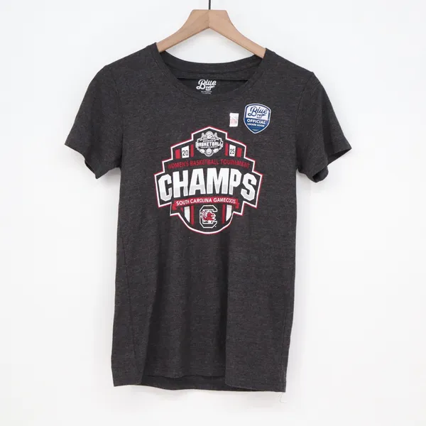 Blue 84 South Carolina Gamecocks 2024 Womens Basketball Champs T-Shirt Small - Image 2