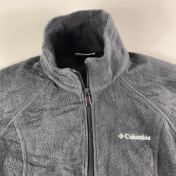 Columbia Jacket Womens‎ Small Black Full Zip Fleece Sweater Zip Pockets Ladies - Image 2