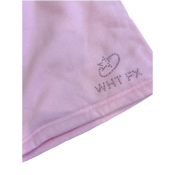 White Fox Boutique Always Shining Lounge Sweat Shorts Rhinestone Posh Pink XL - Image 5