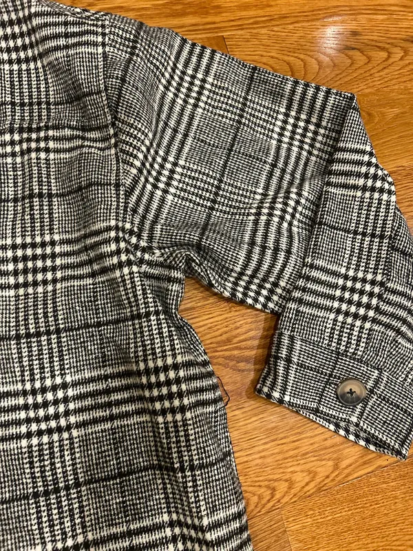 Millenium Plus Size 3X Autumn Essential Black & White Plaid Button - Image 13