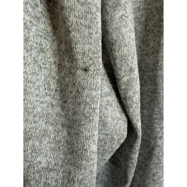 One World Womens Top XL Gray Beaded‎ Bling Candy Canes Bow Holiday Blouse - Image 6