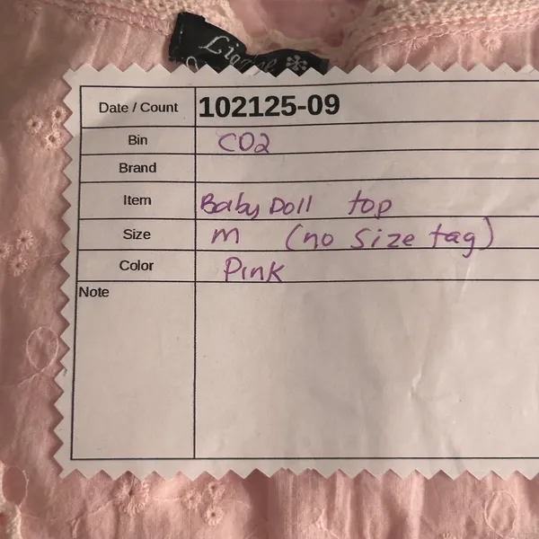 Babydoll Top‎ Pink Medium - Image 9
