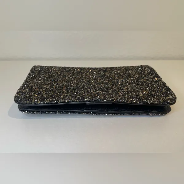 Henry Bendel‎ Sparkling Black Phone Case Wallet - Image 4