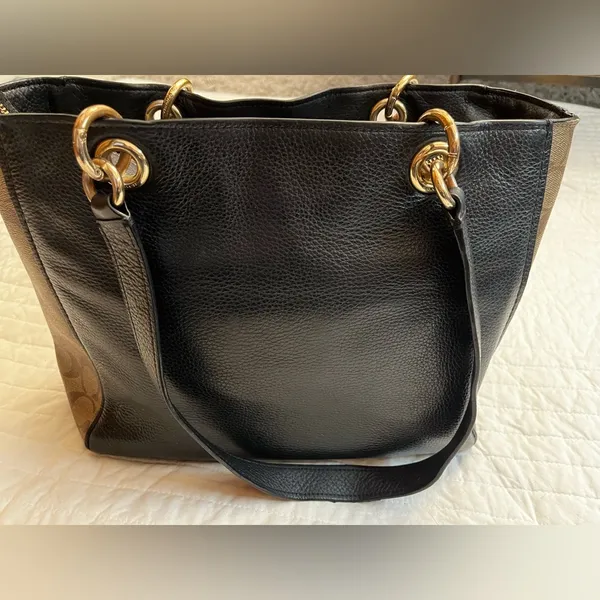 Coach Jes Tote In Signature Canvas leather shoulder bag - Image 3