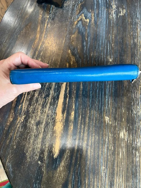 Cole Haan Blue Leather Zip Around Wallet - Image 10