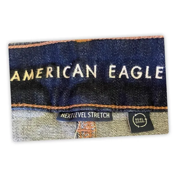 American Eagle Kick Boot Jeans Womens 6 Dark Wash Stretch Mid Rise Denim - Image 5