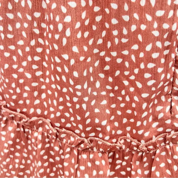 Pink and Orange Flutter Sleeve Smocked Mini Dress - Image 10
