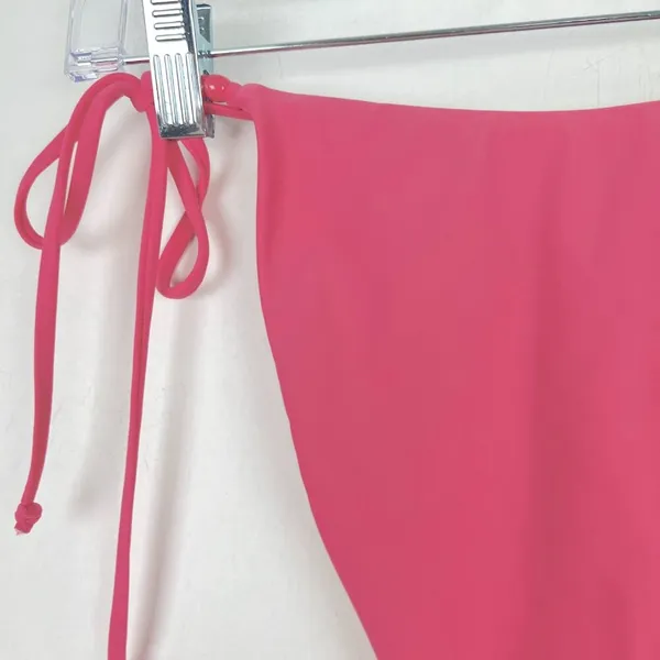NWT J. Crew Curved-Waist Cheeky String Bikini Bottom with Beads Pink Size Small - Image 9