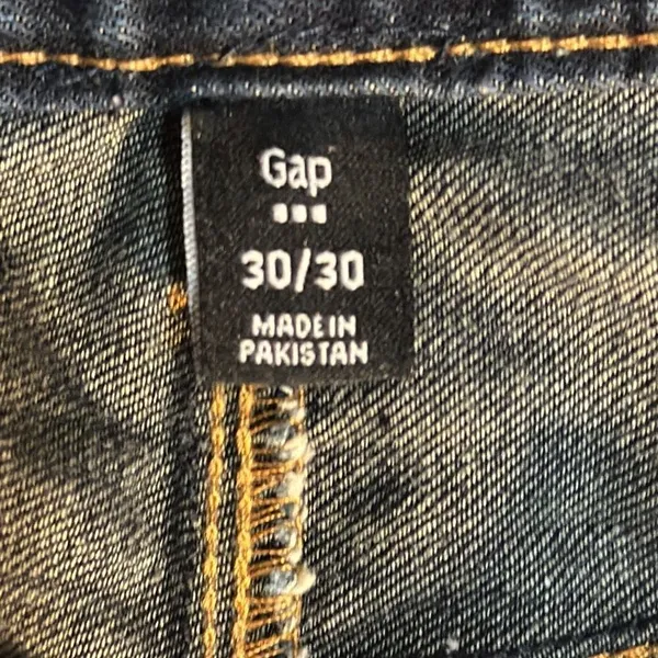 Gap Straight Fit Jeans Dark Wash Waist 28, Inseam 29 inches - Image 12