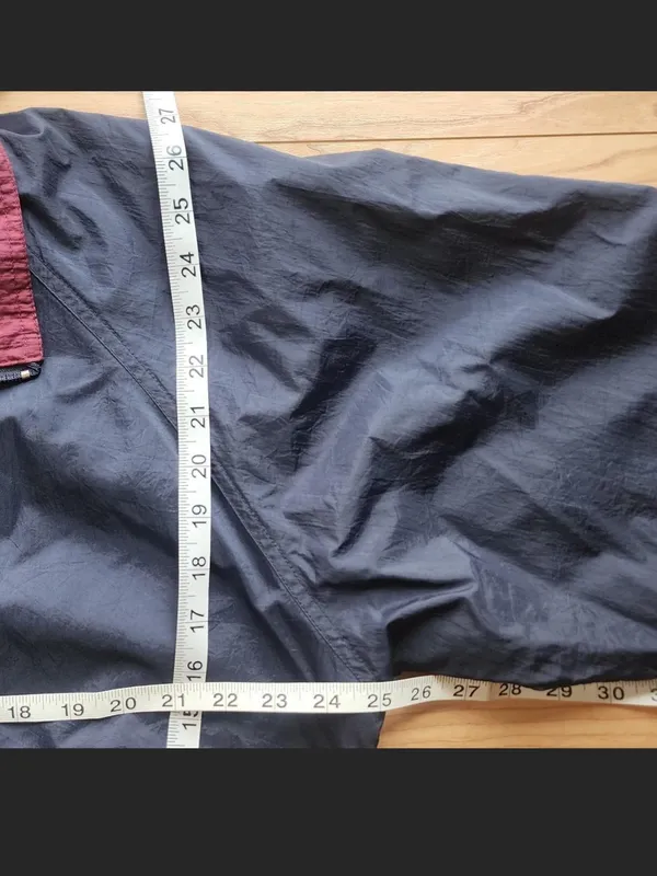 Port Authority Navy Bomber Jacket with Burgundy Collar - Image 6