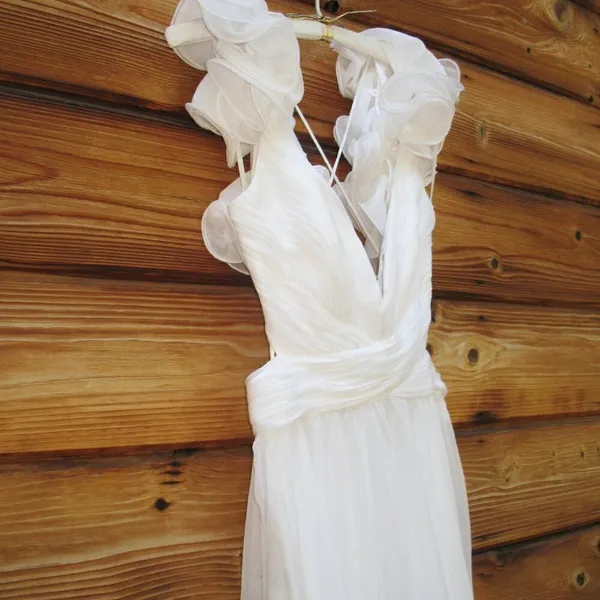Mac Duggal 67911 Ruffled Tiered Cut Out Chiffon Gown Dress White 6 - Image 11