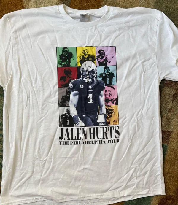 The Vintage Shop Philadelphia Eagles Jalen Hurts Tshirt - Image 2