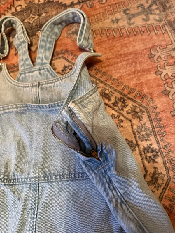 Women’s Size small denim overall dress - Image 2