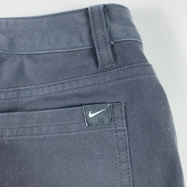 Nike Pants Womens 8‎ Black Dri-Fit Slim Fit Chino Straight Leg Twill Athletic - Image 3