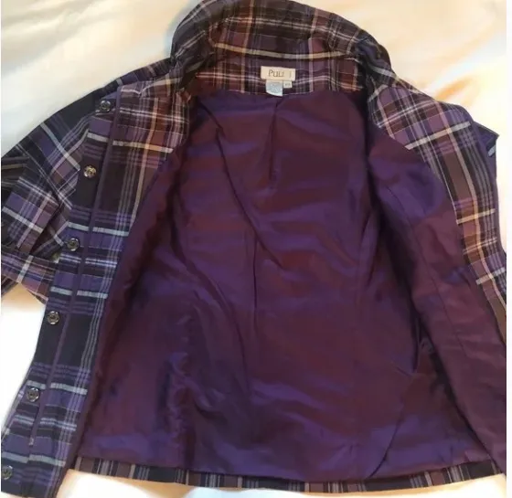 Puli Plaid Jacket Fully Lined with Belt - Image 3