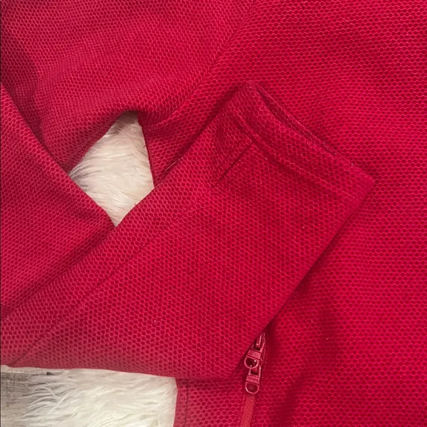 BENCH zip front textured fleece funnel neck hooded jacket L - Image 8