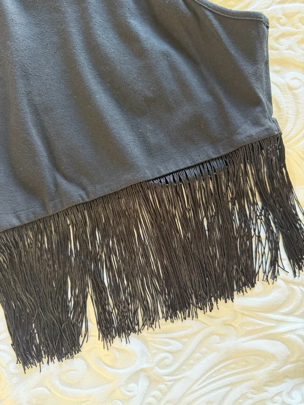 Shein Fringe Top Crop - Image 2