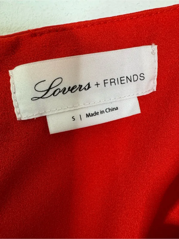 LOVERS + FRIENDS Lacie Cut Out Gown in Red Size S - Image 8