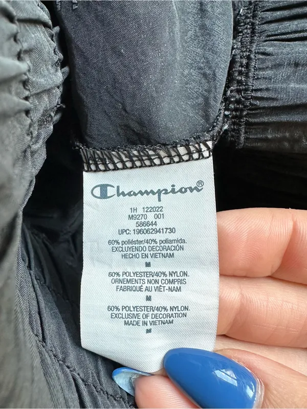 Champion Black High-Waist Athletic Shorts with Drawcord - Image 8