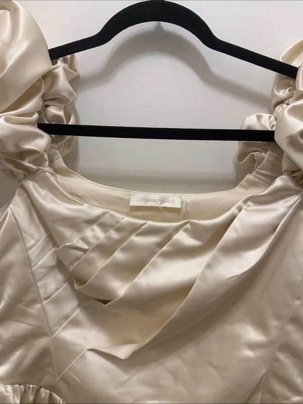 LoveShackFancy Cailey Dress ivory - Image 4