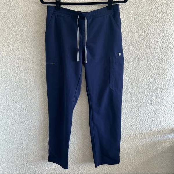 Figs Women’s Technical Collection Navy‎ Blue Lola Skinny Scrub Pants Size Small - Image 2