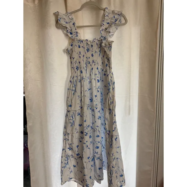 Hill House‎ The Ellie Nap Dress in Blue Botanical Size Large - Image 3