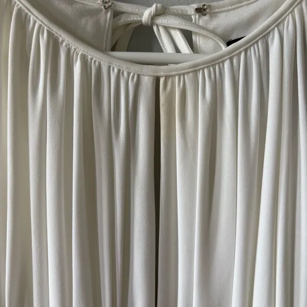 JS Boutique White Dress with Silver Embellishments - Image 4