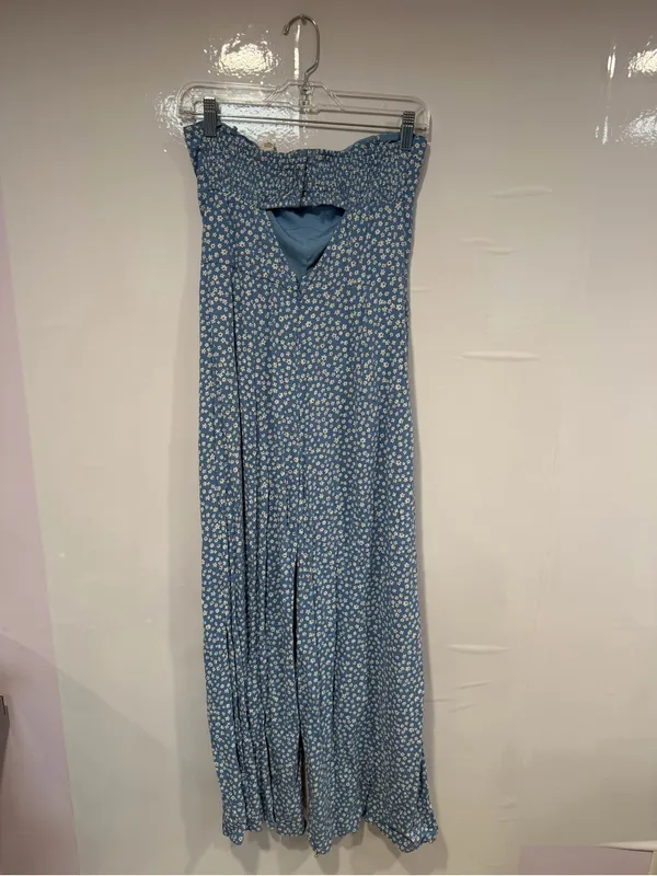 Blue Floral Strapless American Eagle‎ Jumpsuit - Image 5