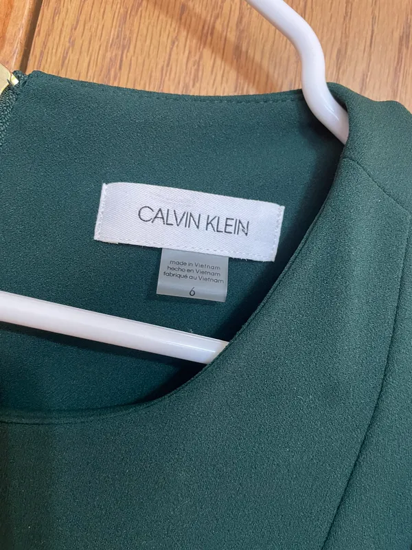 Calvin Klein Green Dress - Image 3