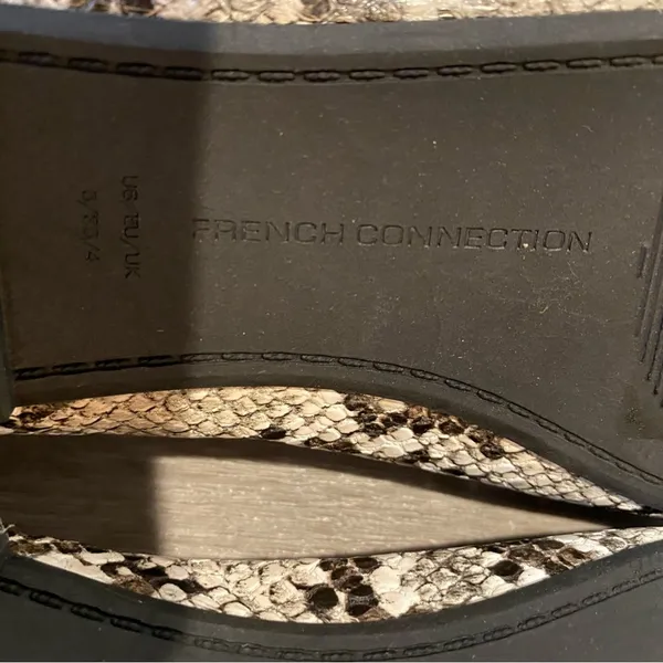 French Connection Diana Snake Print Bow Ballet Flats Women’s 6 - Image 7