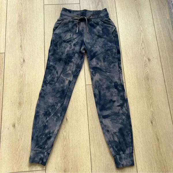 Lululemon Ready to Rulu Jogger 29" Diamond Dye Lunar Rock True Navy Size 2 Pants - Image 5