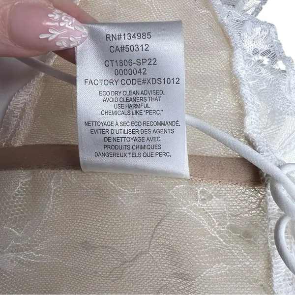 For Love and Lemons Jules Crop Top in White Size Small NWT - Image 8