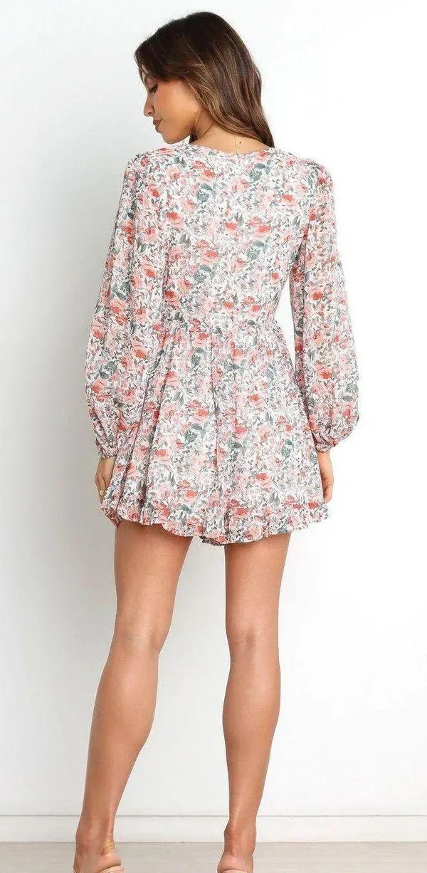 Floral Romper Multi Size 0 - Image 2