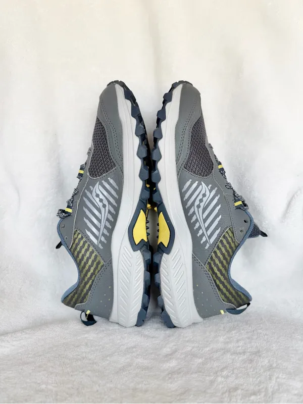 Saucony Women’s Grey and Yellow Trail Running Shoes 9.5 - Image 5