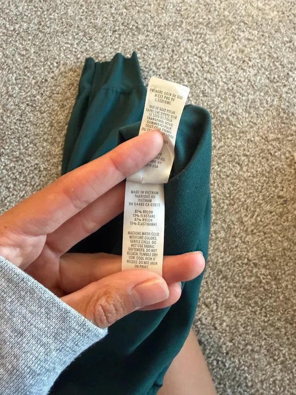 Offline by aerie Real Me Dark Green Track Joggers SZ Small - Image 3