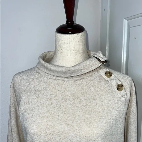 J. Crew Cream Cowl Neck Sweater with‎ Relaxed Fit - Image 12